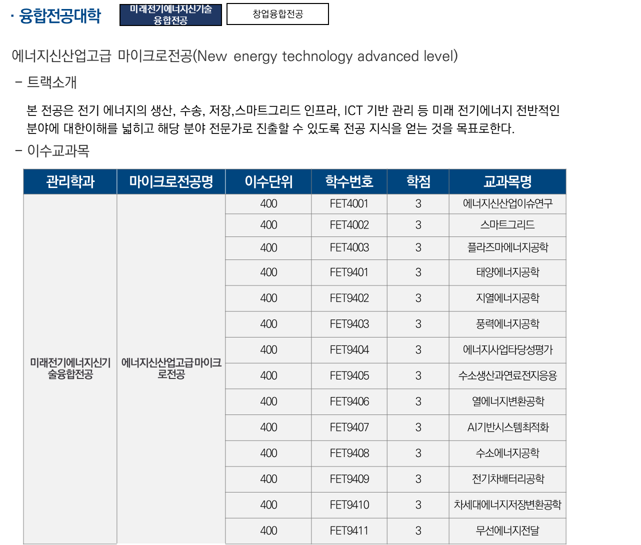 융합전공대학